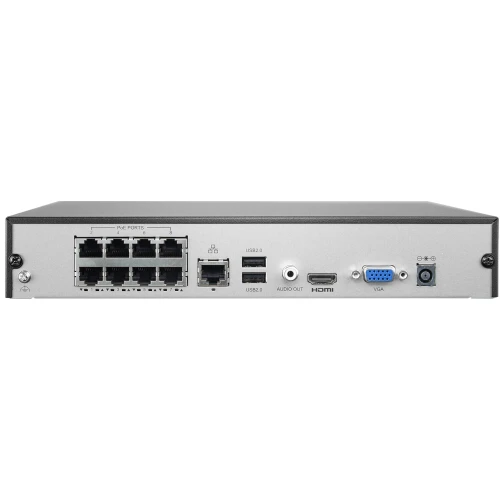 Netzwerkrekorder 8 Kanal BCS-B-NVR0801-8P(2.0) bis zu 8MPx eingebauter POE-Switch