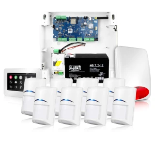 Alarmsystem NeoGSM-IP, Weiß, 8x Sensor, GSM-Benachrichtigung, Wifi