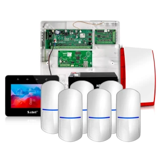 Alarmsystem Satel Integra 32, Schwarz, 6x Sensor, Mobile App, Benachrichtigung