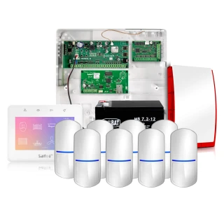 Alarmsystem Satel Integra 32, Weiß, 8x Sensor, Mobile App, Benachrichtigung