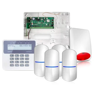 Alarmsystem Satel Perfecta 16, 4x Tierimmuner Sensor, LCD, Mobile App, Benachrichtigung