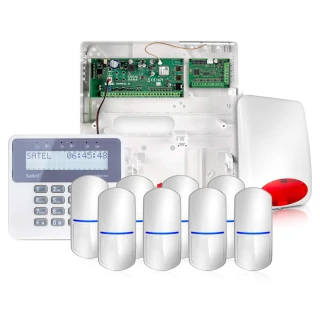 Alarmsystem Satel Perfecta 16, 8x Tierimmuner Sensor, LCD, Mobile App, Benachrichtigung