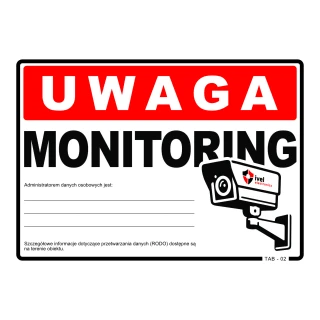 Schild ACHTUNG ÜBERWACHTES OBJEKT