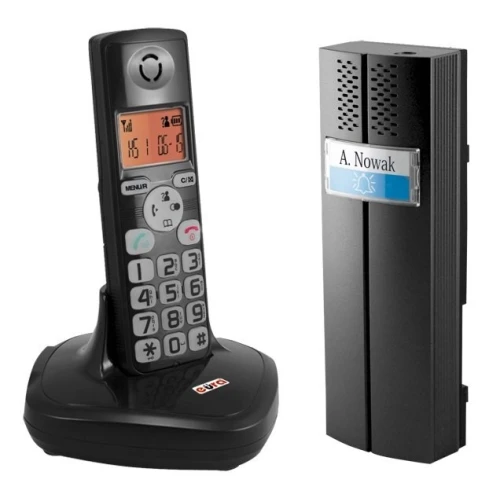 Teledomofon EURA CL-3622B - drahtlos, Einfamilienhaus, schwarz