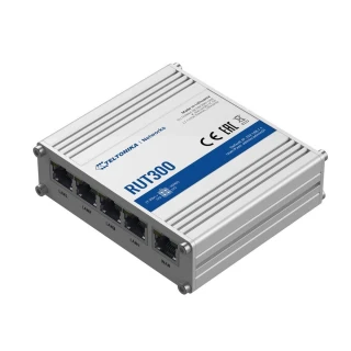 Teltonika RUT300 | Industrieller Router | 5x RJ45 100Mb/s, 1x USB, Passive PoE