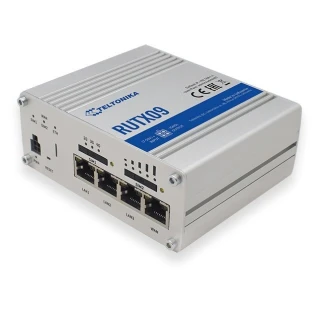 Teltonika RUTX09 | Professioneller industrieller 4G LTE Router | Cat 6, Dual Sim, 1x Gigabit WAN, 3x Gigabit LAN