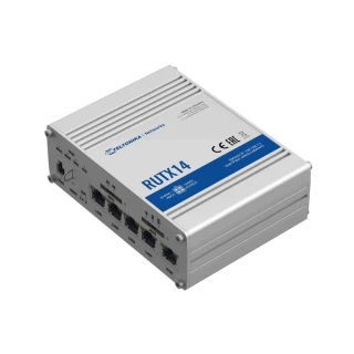 Teltonika RUTX14 | Professioneller Industrie-Router 4G LTE | Cat 12, Dual Sim, 1x Gigabit WAN, 4x Gigabit LAN, WiFi 802.11 AC Wave 2