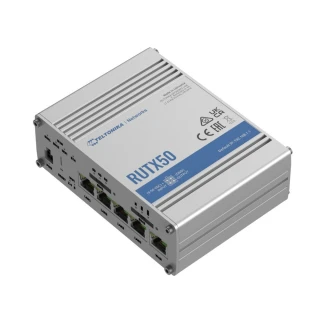 Teltonika RUTX50 | Professioneller Industrie-Router | 5G, Wi-Fi 5, Dual SIM, 5x RJ45 1000Mb/s