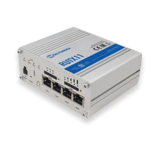 Teltonika RUTX11 (US) | Professioneller industrieller 4G LTE Router | Cat 6, Dual Sim, 1x Gigabit WAN, 3x Gigabit LAN, WiFi 802.11 AC