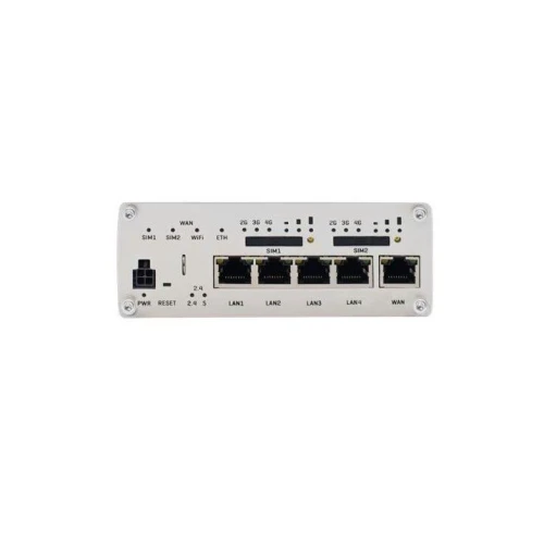 Teltonika RUTX12 | Professioneller industrieller 4G LTE Router | Cat 6, Dual Sim, 1x Gigabit WAN, 3x Gigabit LAN, WiFi 802.11 AC