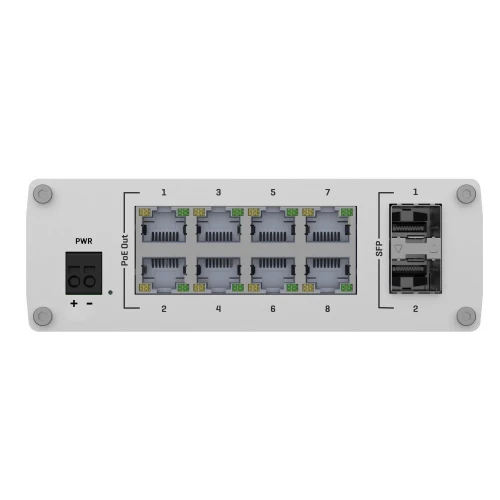 Teltonika TSW200 | PoE+ Switch | 8x RJ45 1000Mb/s PoE+, 2x SFP, 240W