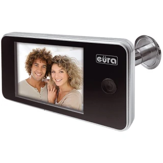 Video-Türspion EURA VDP-01C1 ERIS SILBER 3,2'' LCD