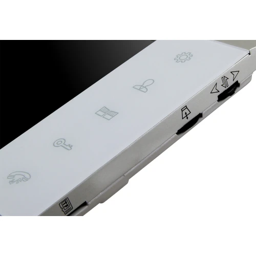 Video-Türsprechanlage Eura VDP-00C5 Weiß WiFi Öffnung 2 Eingänge Verschlüssler Näherungsleser
