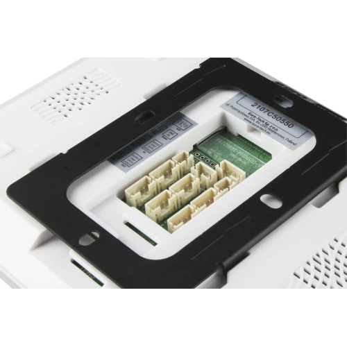 Videotürsprechanlage EURA VDP-80C5 - zweifamilien, weiß, 2x LCD 7'', FHD, Unterstützung für 2 Eingänge, Kamera 1080p., RFID-Leser, Aufputz