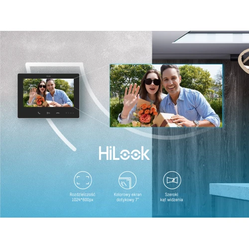 Video-Türsprechanlage HD-VIS-02-K, 2-Draht, IP, WiFi, HiLook by Hikvision App