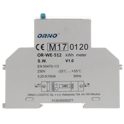 Elektrizitätszähler OR-WE-512 einphasig ORNO