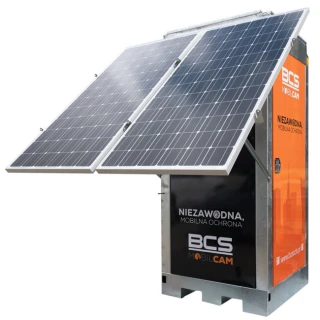 Überwachungsturm BCS MOBILCAM BCS-PS2X305W mit Solarpaneelen