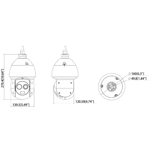 Hybrid-Thermografiekamera IP TPC-SD2221-B7F8 Full HD DAHUA