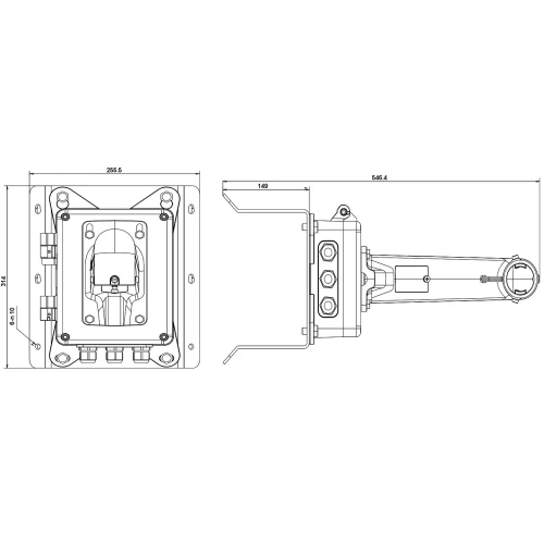 Eckhalterung für Kamera DS-1602ZJ-BOX-CORNER Hikvision