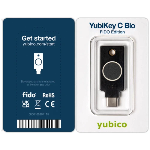 Yubico YubiKey C Bio - Biometrischer Hardware-Schlüssel U2F FIDO/FIDO2