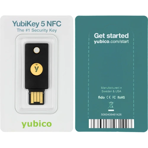 Yubico YubiKey 5 NFC - U2F FIDO/FIDO2 Hardware-Schlüssel