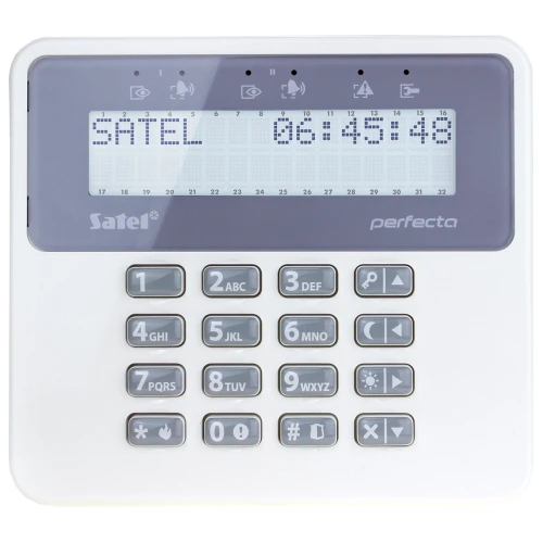 Alarmanlage Satel Perfecta 16, 4x Bewegungsmelder, LCD, Signalgeber SP-4001 R, Zubehör