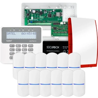 SATEL PERFECTA 32 IP Alarmset, 12x Sensor, Signalgeber, Bedienteil