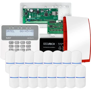 SATEL PERFECTA 32 IP Alarmset, 16x Sensor, Signalgeber, Bedienteil