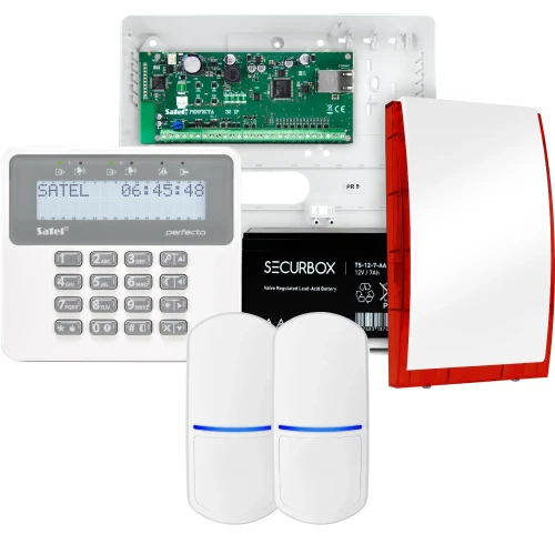SATEL PERFECTA 32 IP Alarmset, 2x PET-Sensor, Signalgeber, Bedienteil