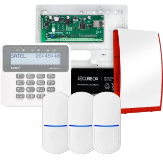 SATEL PERFECTA 32 IP Alarmset, 3x Sensor, Signalgeber, Bedienteil