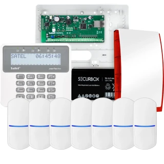 SATEL PERFECTA 32 IP Alarmset, 7x PET-Sensor, Signalgeber, Bedienteil