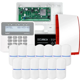 SATEL PERFECTA 32 LTE Alarmset, 13x PET-Sensor, Signalgeber, Bedienteil