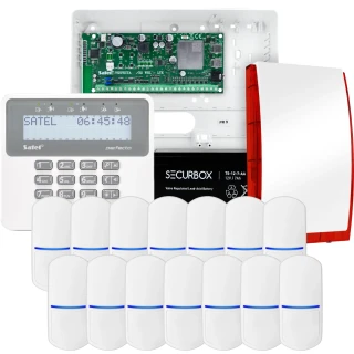 SATEL PERFECTA 32-WRL LTE Alarmset, 14x PET-Sensor, Signalgeber, Bedienteil
