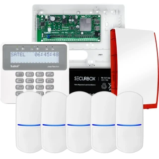 SATEL PERFECTA 32-WRL LTE Alarmset, 5x PET-Sensor, Signalgeber, Bedienteil