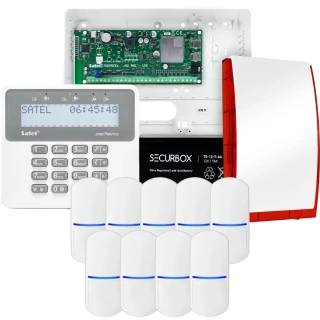 SATEL PERFECTA 32-WRL LTE Alarmset, 9x PET-Sensor, Signalgeber, Bedienteil