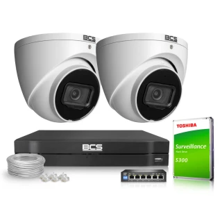Überwachungsset 2x BCS-L-EIP25FSR5-Ai1 WDR 120dB 0.0005Lux AI