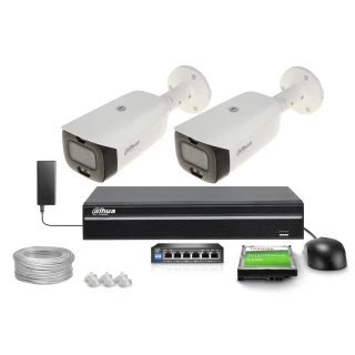 Set für IP-Überwachung DAHUA WizSense 4x IPC-HFW3841T-ZAS-27135-S2, NVR4104-4KS2/L