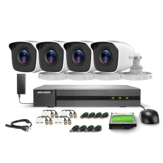 Überwachungsset 4x TVICAM-B2M, FullHD, IR20m, Hikvision