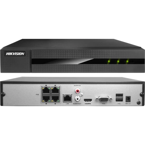 IP-Überwachungsset 2x IPCAM-B4 Schwarz 4MPx IR 30m Hikvision